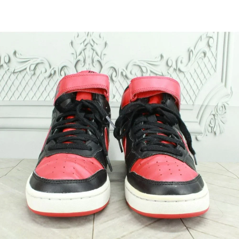 Nike Court Borough Mid 2 Multicolor Leather Basketball Sneakers Shoes Sz 6 Youth - Picture 4 of 9